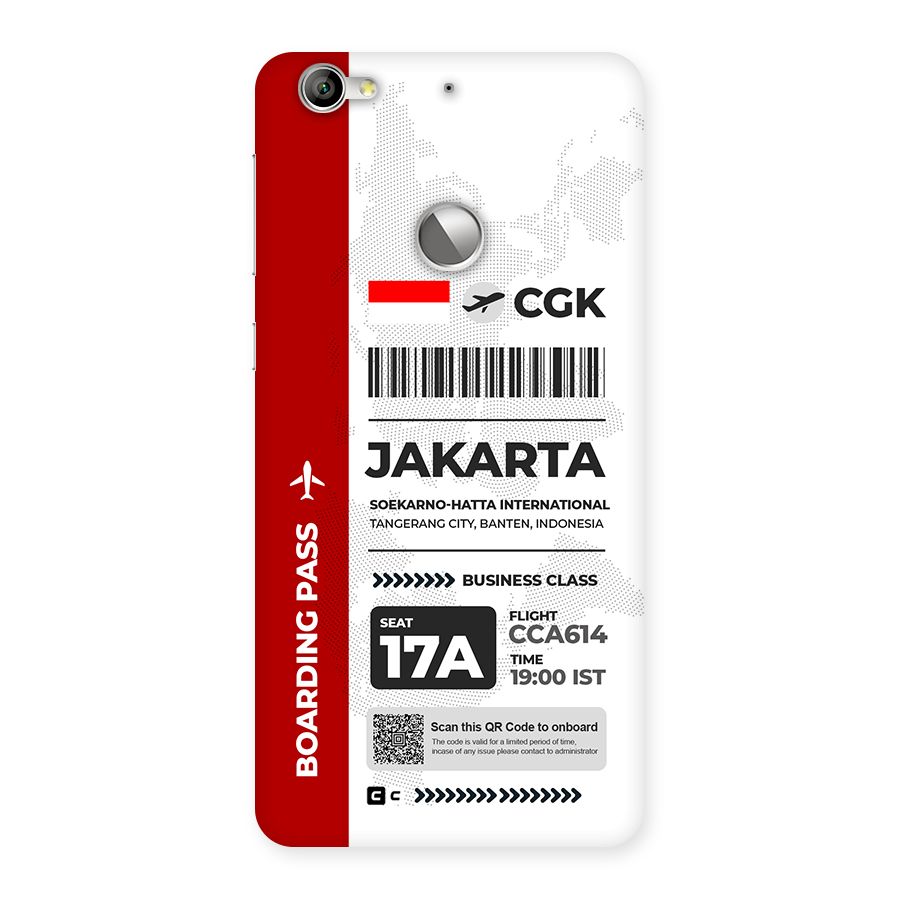 International Boarding Pass Jakarta Back Case for Le 1S