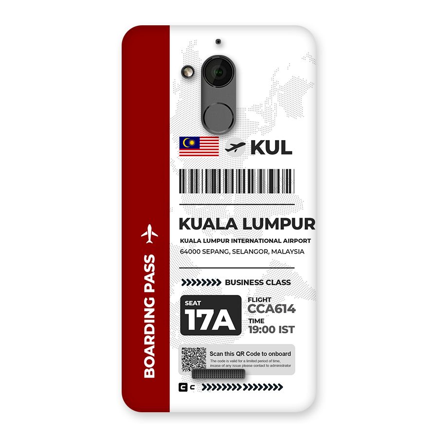 International Boarding Pass Kuala Lumpur Back Case for Coolpad Note 5