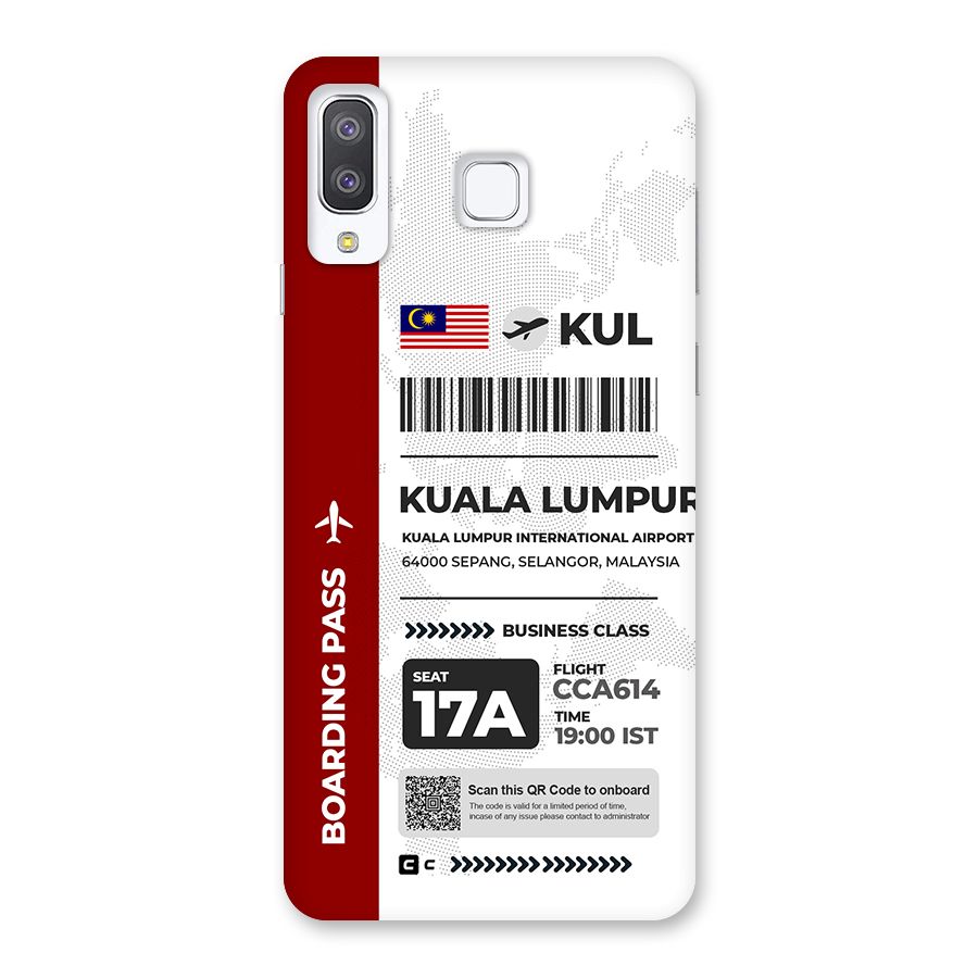 International Boarding Pass Kuala Lumpur Back Case for Galaxy A8 Star