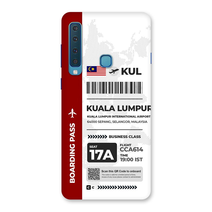 International Boarding Pass Kuala Lumpur Back Case for Galaxy A9 (2018)