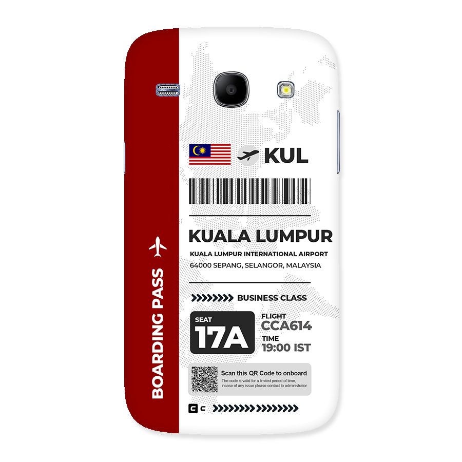 International Boarding Pass Kuala Lumpur Back Case for Galaxy Core