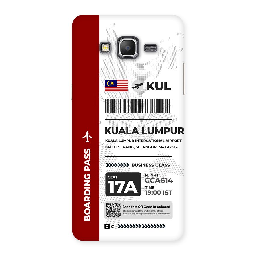 International Boarding Pass Kuala Lumpur Back Case for Galaxy Grand Prime