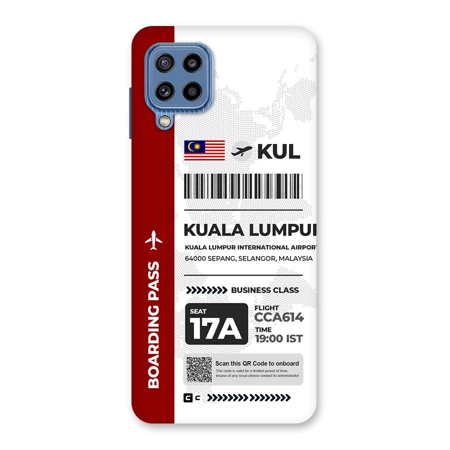 International Boarding Pass Kuala Lumpur Back Case for Galaxy M32