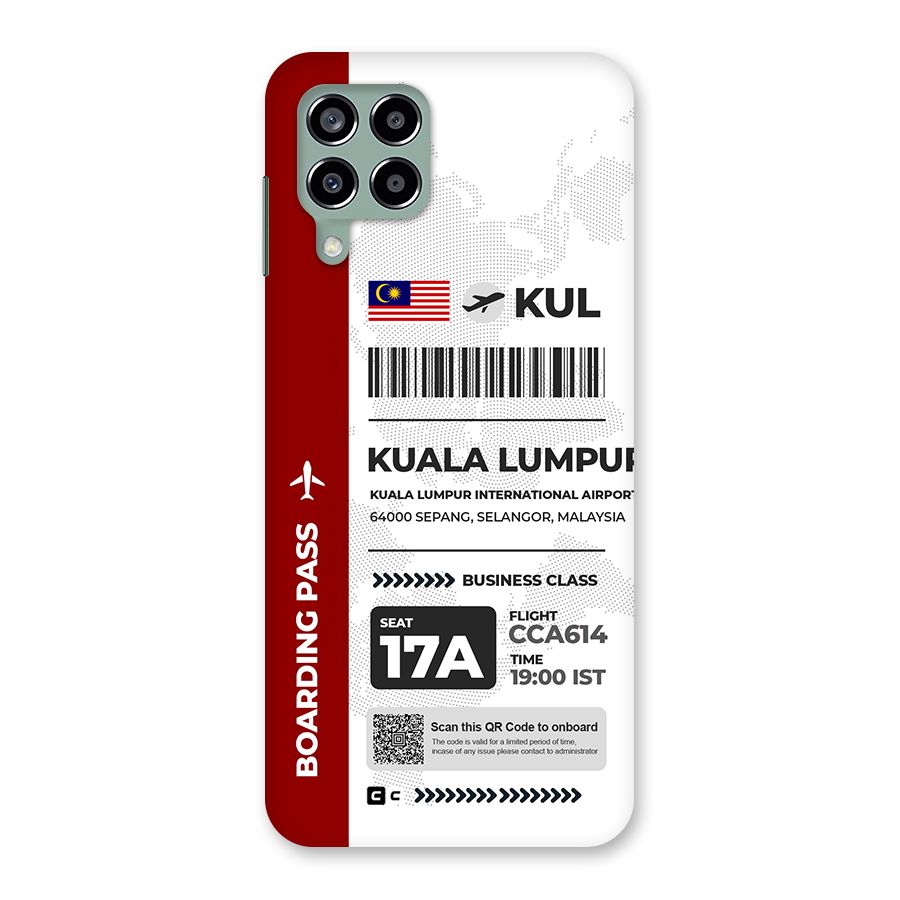 International Boarding Pass Kuala Lumpur Back Case for Galaxy M33