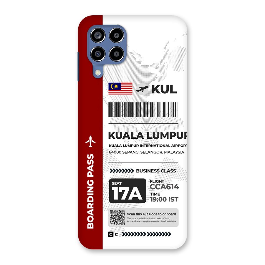 International Boarding Pass Kuala Lumpur Back Case for Galaxy M53 5G