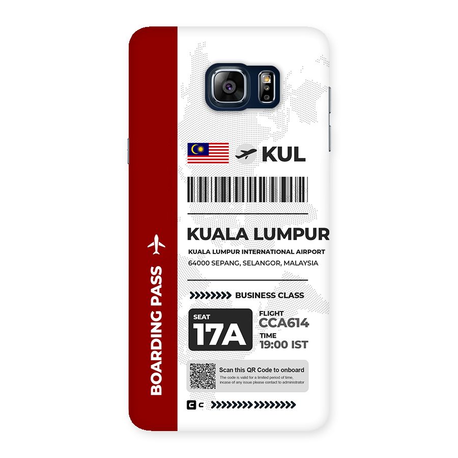 International Boarding Pass Kuala Lumpur Back Case for Galaxy Note 5