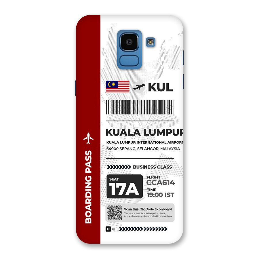 International Boarding Pass Kuala Lumpur Back Case for Galaxy On6