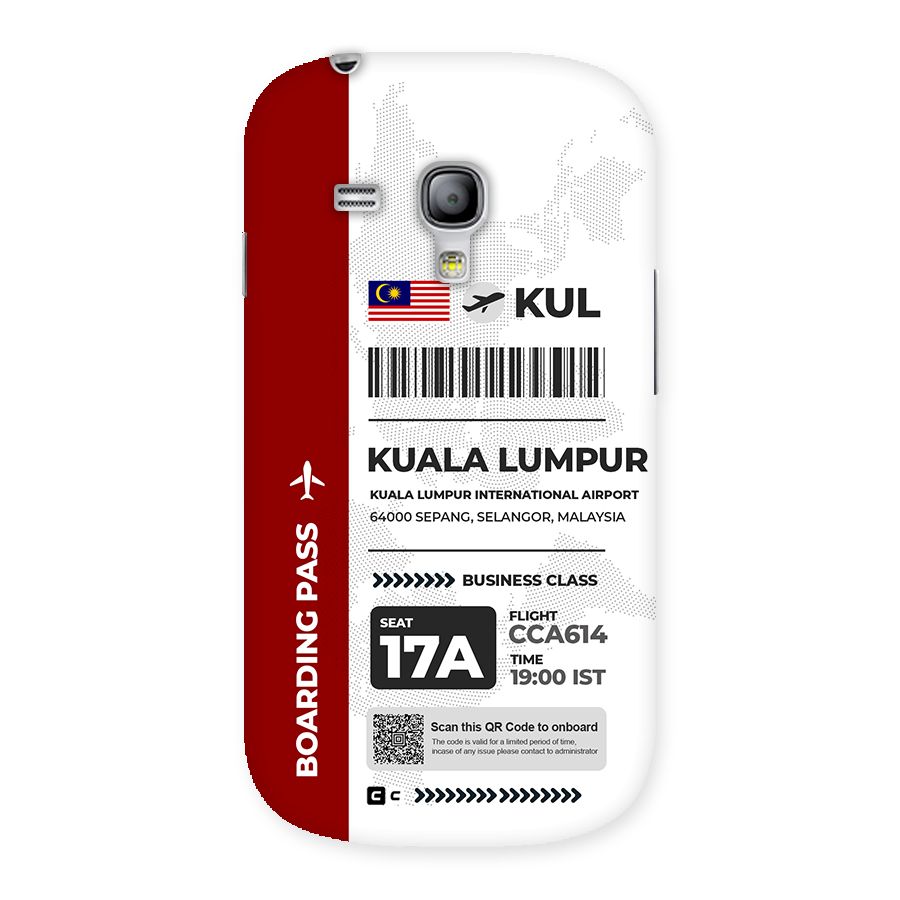 International Boarding Pass Kuala Lumpur Back Case for Galaxy S3 Mini