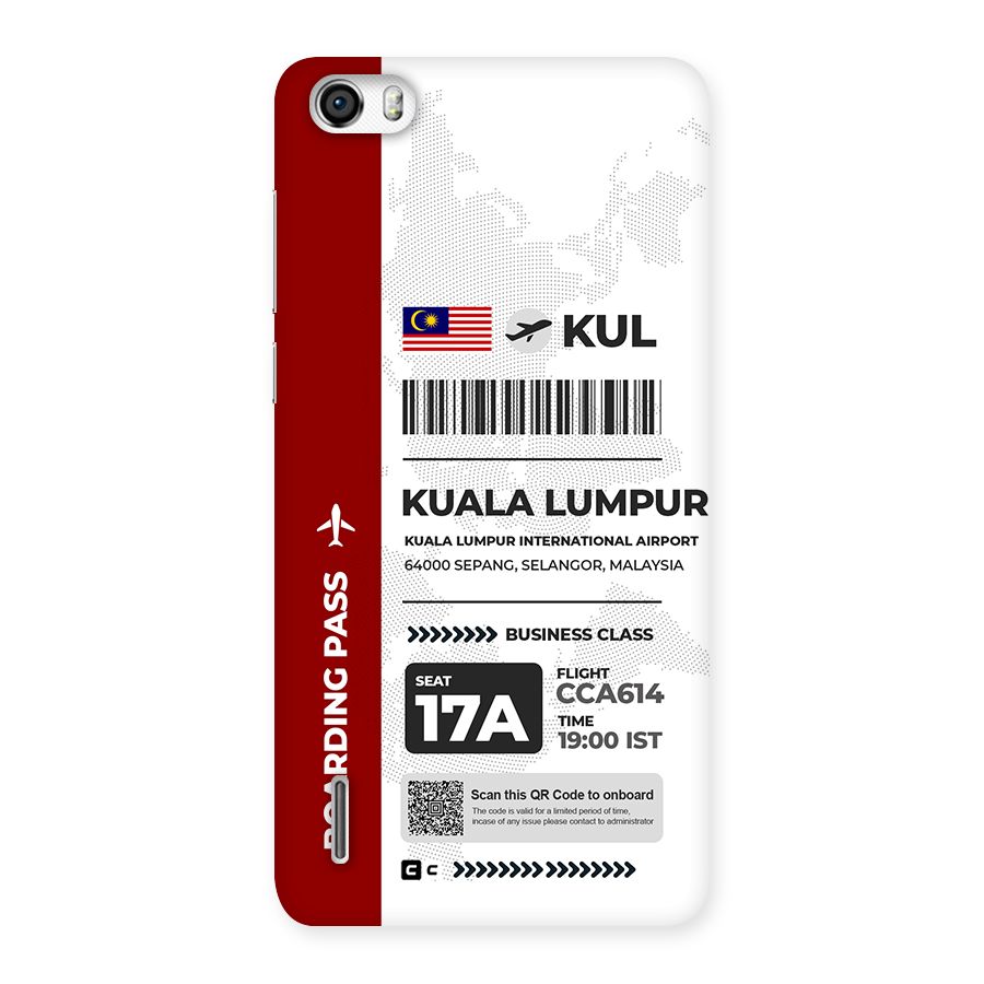 International Boarding Pass Kuala Lumpur Back Case for Honor 6