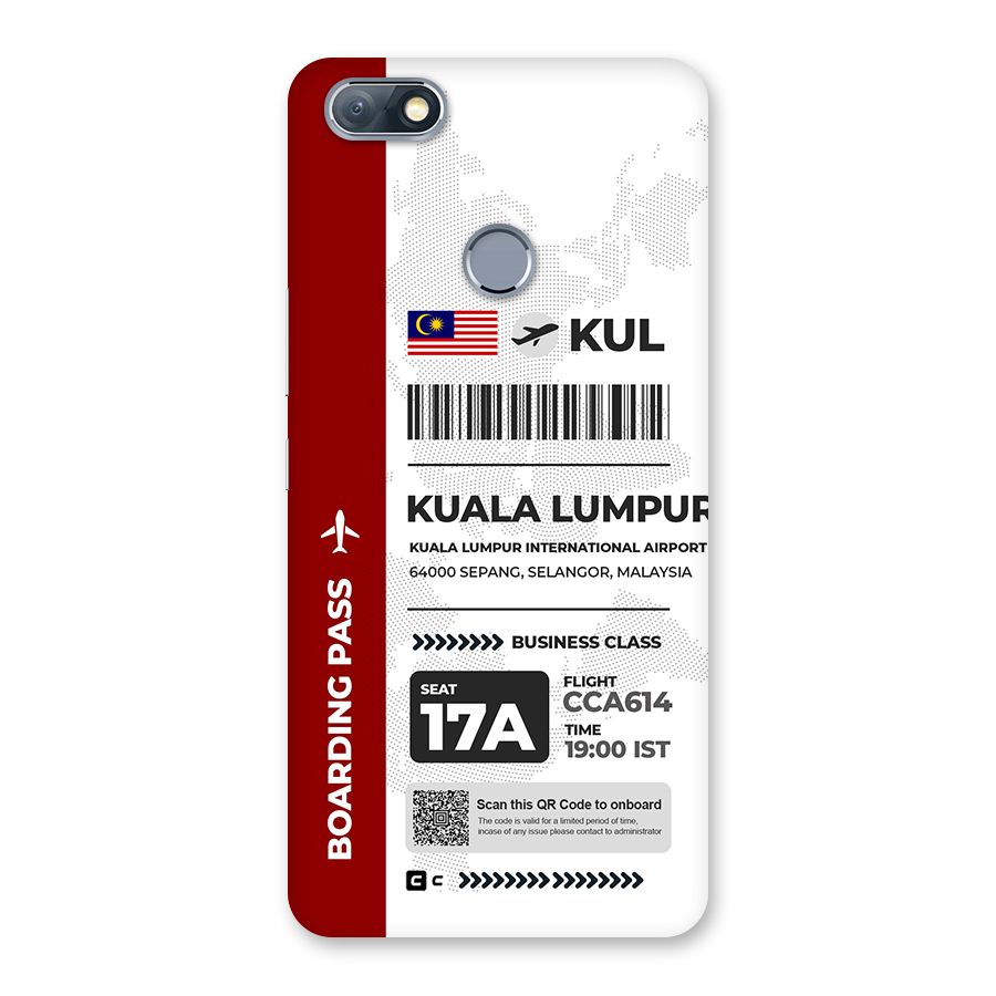 International Boarding Pass Kuala Lumpur Back Case for Infinix Note 5