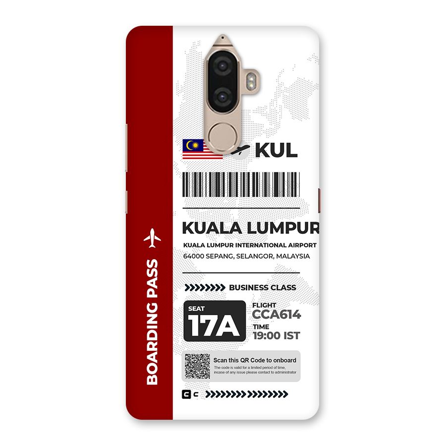 International Boarding Pass Kuala Lumpur Back Case for Lenovo K8 Note