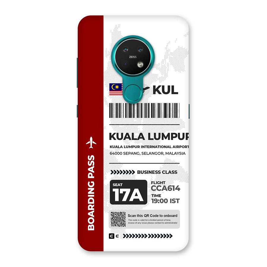 International Boarding Pass Kuala Lumpur Back Case for Nokia 7.2