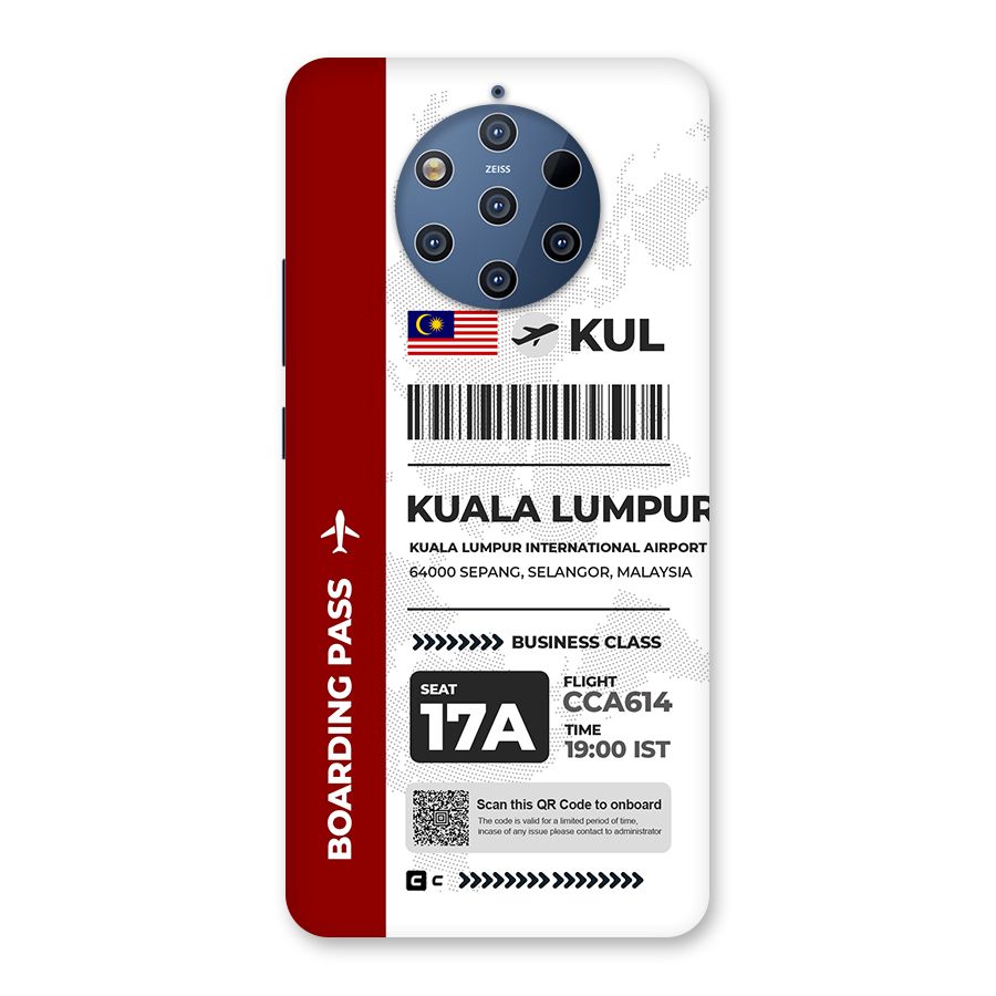 International Boarding Pass Kuala Lumpur Back Case for Nokia 9 PureView