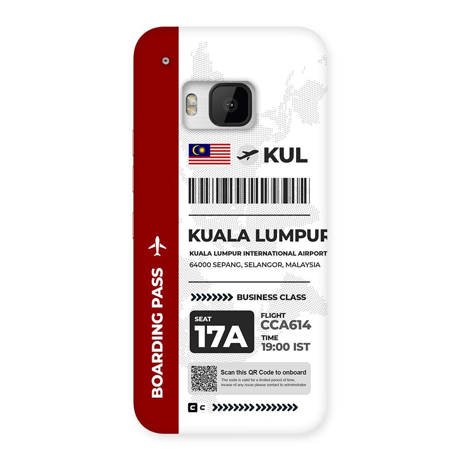International Boarding Pass Kuala Lumpur Back Case for One M9