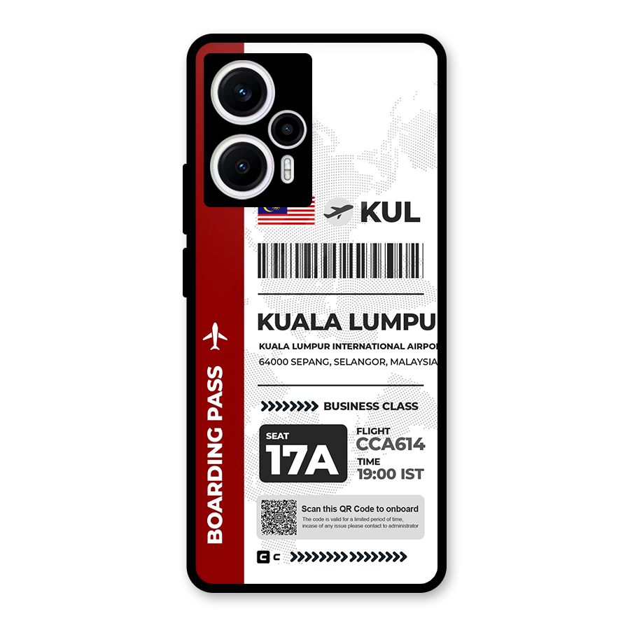 International Boarding Pass Kuala Lumpur Back Case for Poco F5