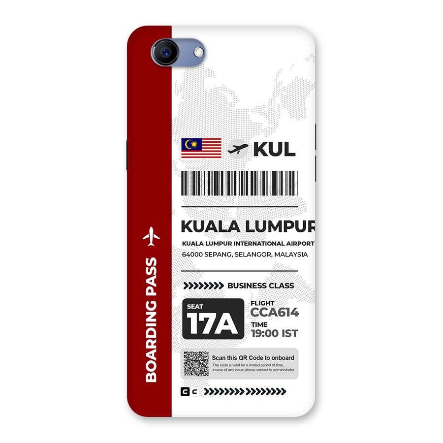 International Boarding Pass Kuala Lumpur Back Case for Realme 1