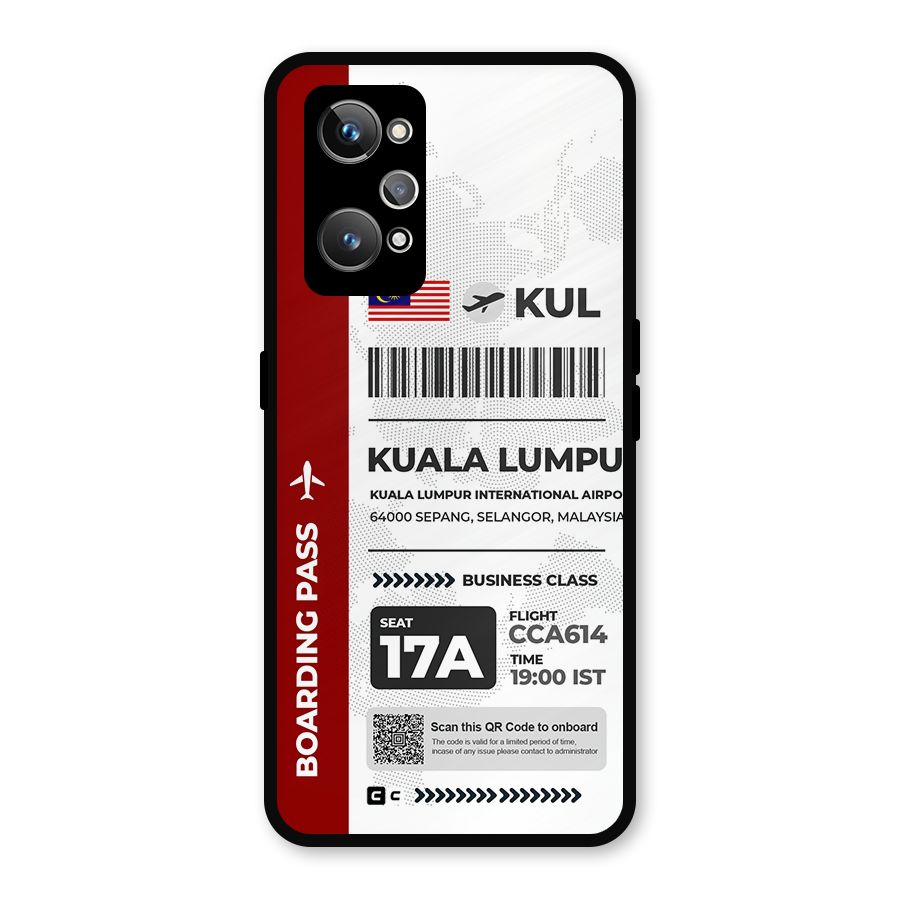 International Boarding Pass Kuala Lumpur Metal Back Case for Realme GT Neo2
