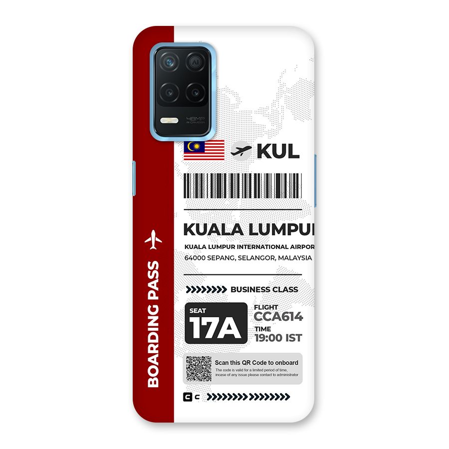 International Boarding Pass Kuala Lumpur Back Case for Realme Narzo 30 5G