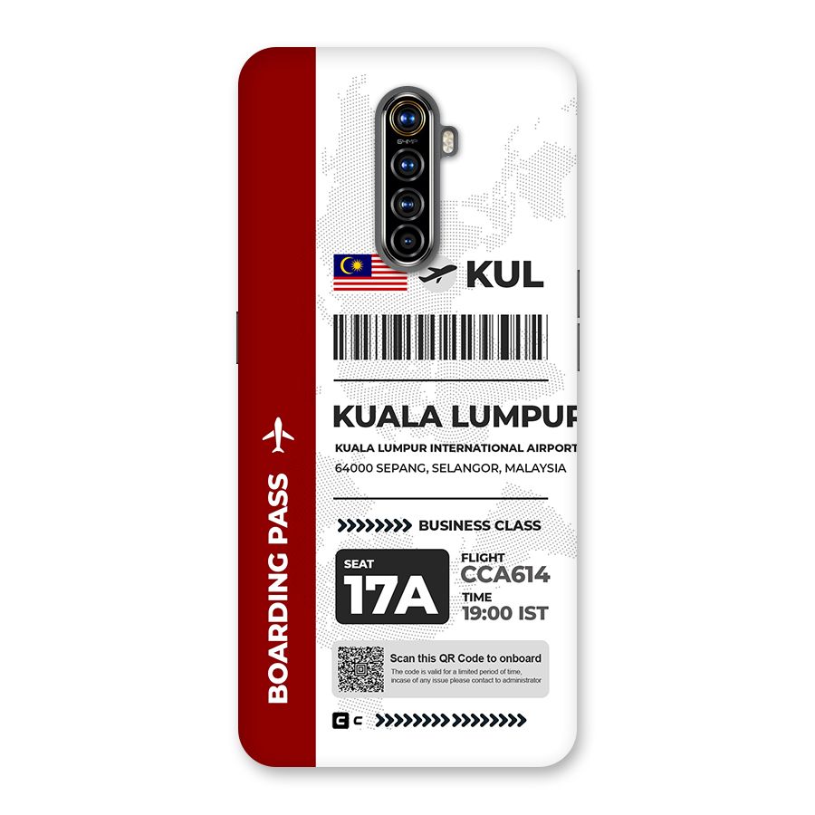 International Boarding Pass Kuala Lumpur Back Case for Realme X2 Pro