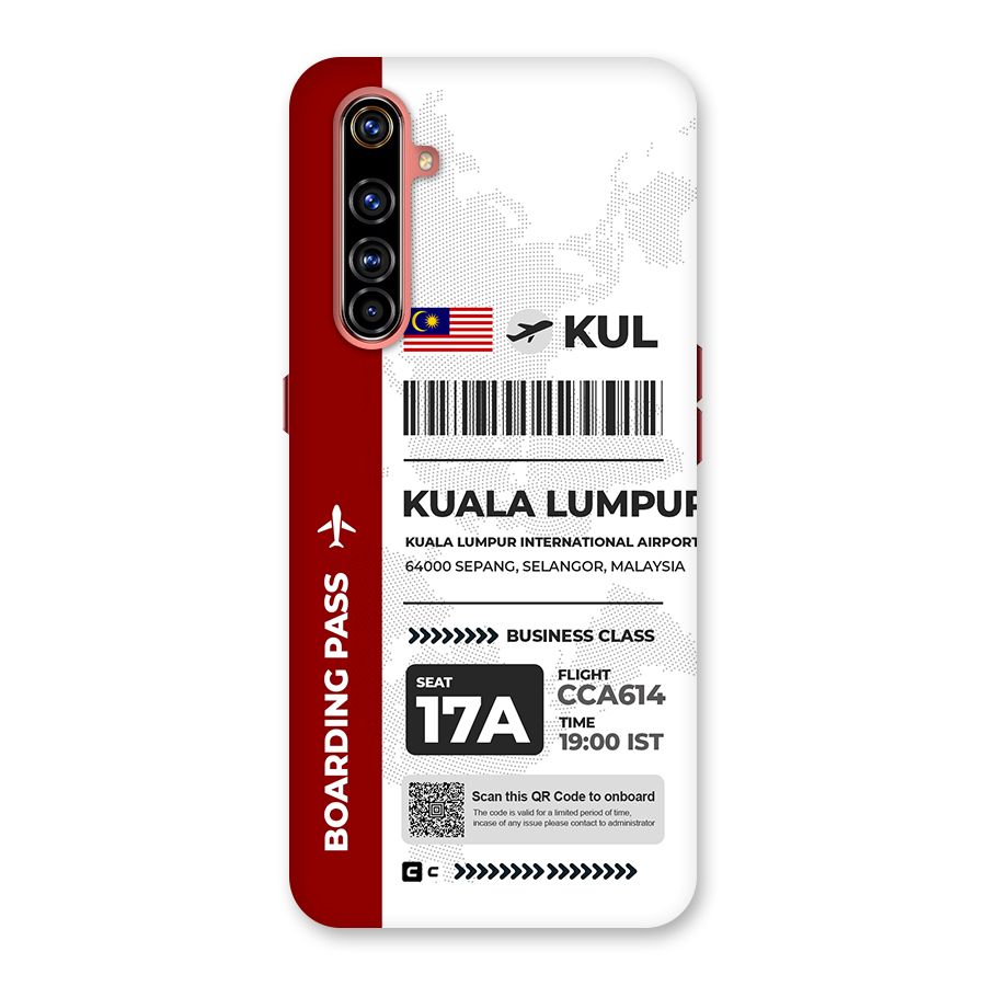 International Boarding Pass Kuala Lumpur Back Case for Realme X50 Pro