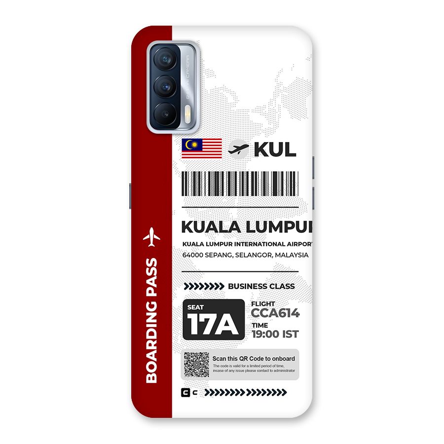 International Boarding Pass Kuala Lumpur Back Case for Realme X7
