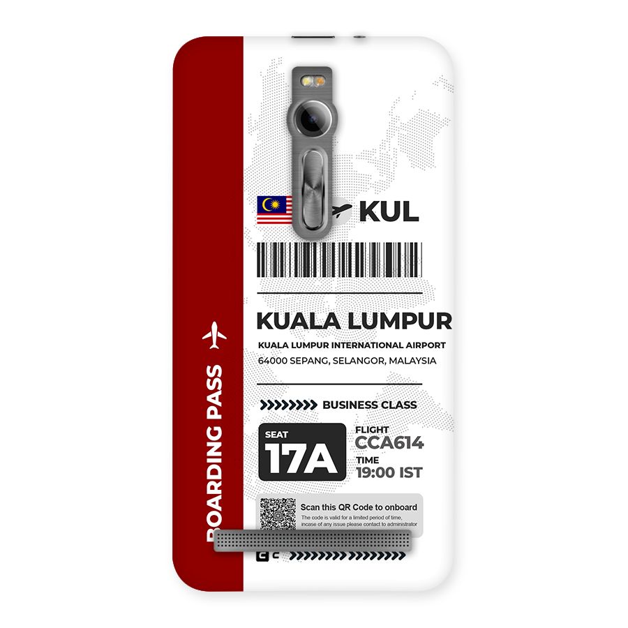 International Boarding Pass Kuala Lumpur Back Case for Zenfone 2
