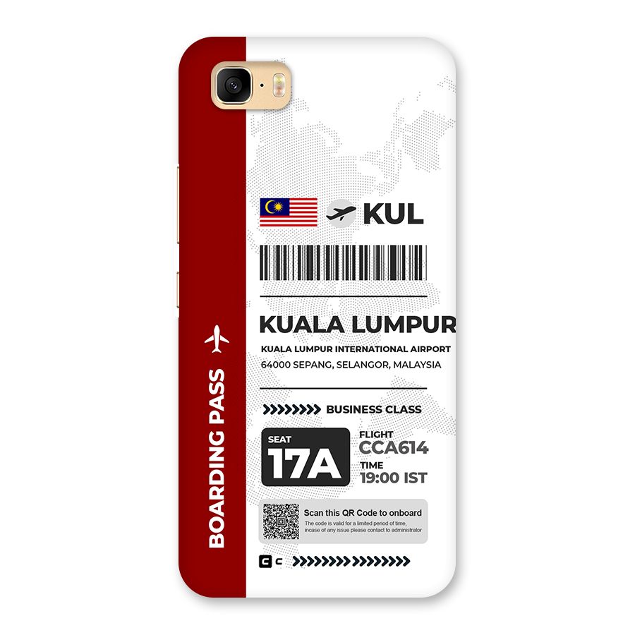 International Boarding Pass Kuala Lumpur Back Case for Zenfone 3s Max