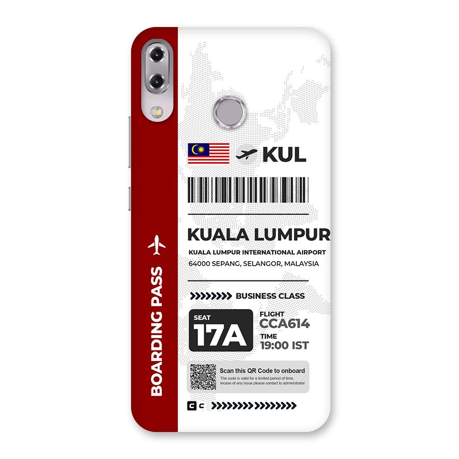 International Boarding Pass Kuala Lumpur Back Case for Zenfone 5Z