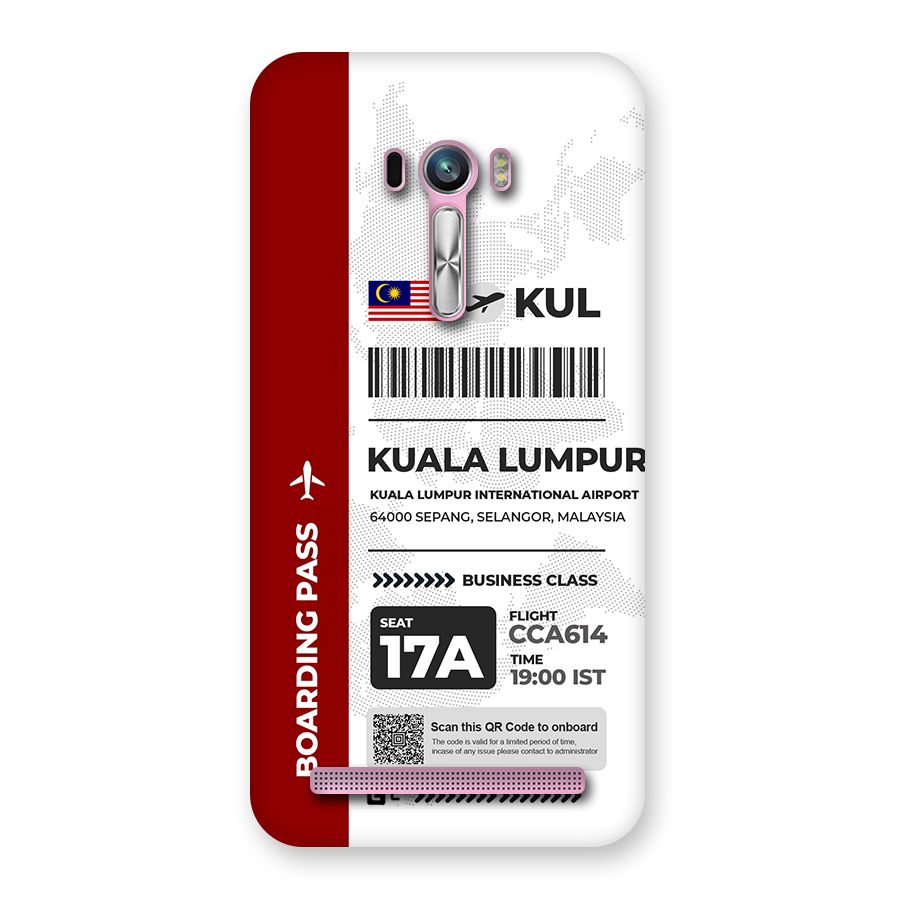 International Boarding Pass Kuala Lumpur Back Case for Zenfone Selfie