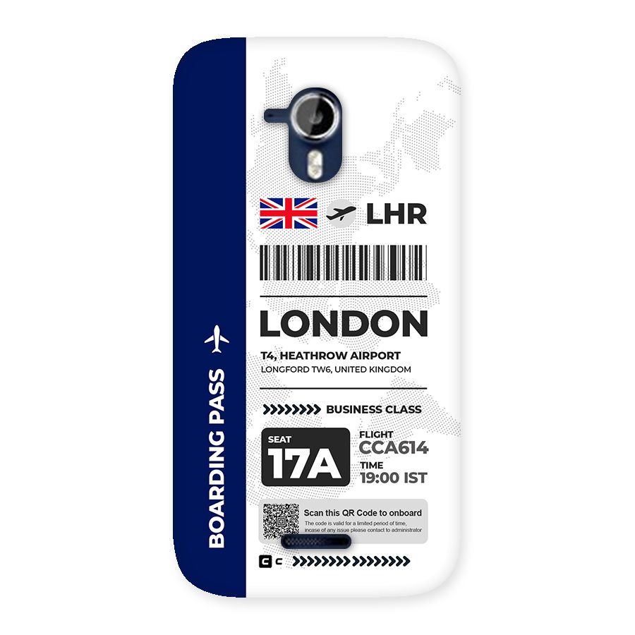 International Boarding Pass London Back Case for Canvas Magnus A117