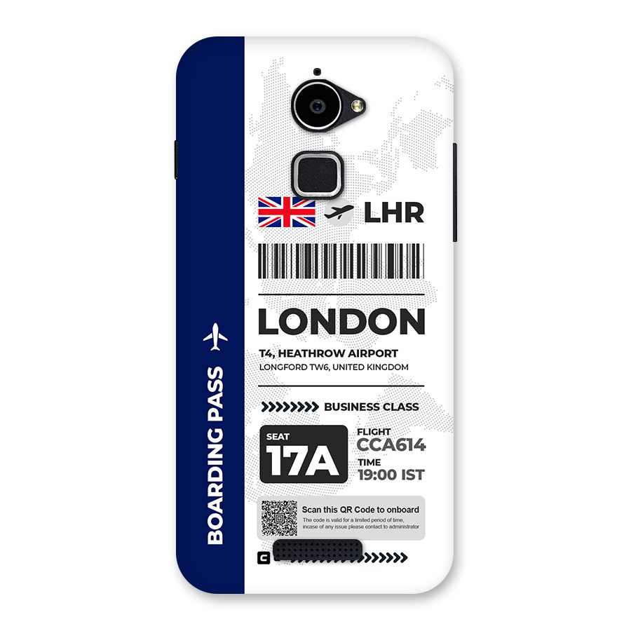 International Boarding Pass London Back Case for Coolpad Note 3 Lite