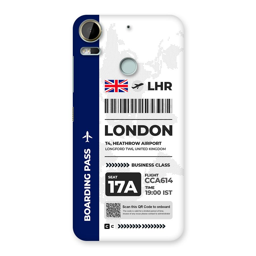 International Boarding Pass London Back Case for Desire 10 Pro