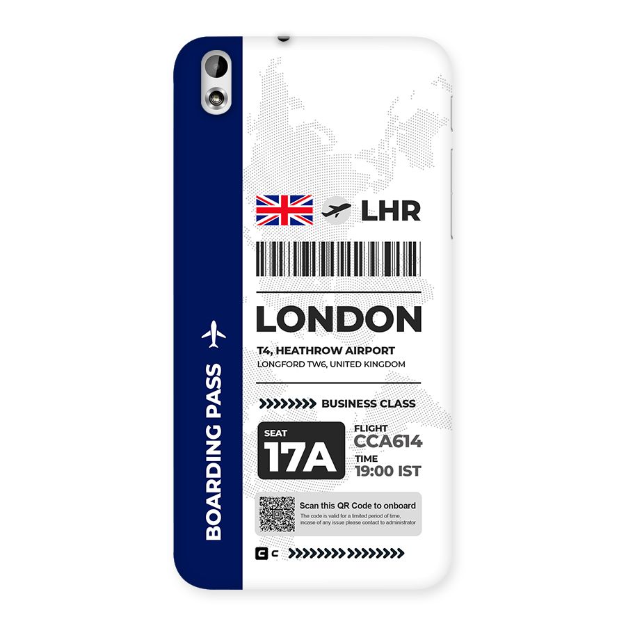 International Boarding Pass London Back Case for Desire 816g