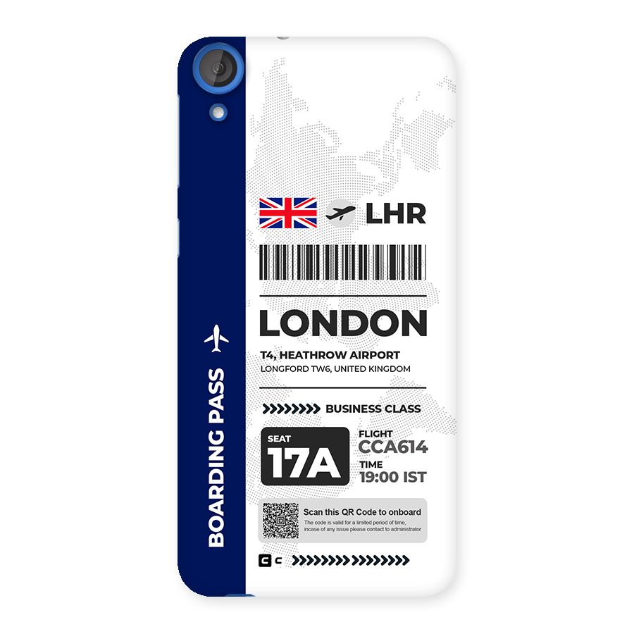 International Boarding Pass London Back Case for Desire 820
