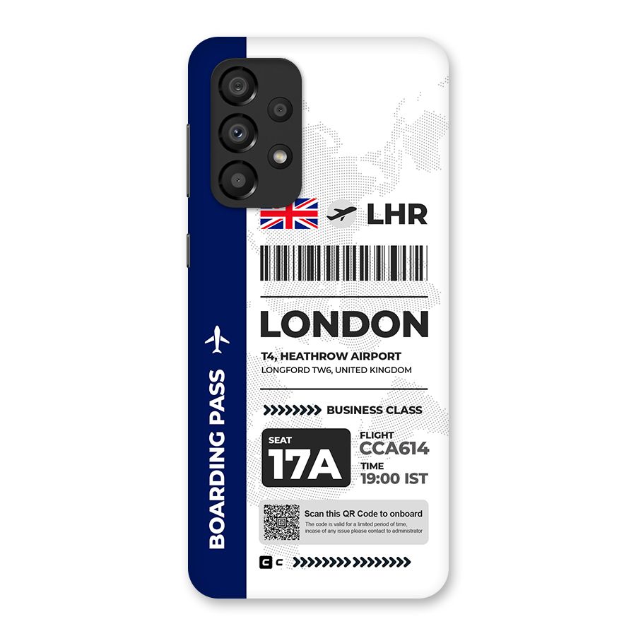 International Boarding Pass London Back Case for Galaxy A33 5G