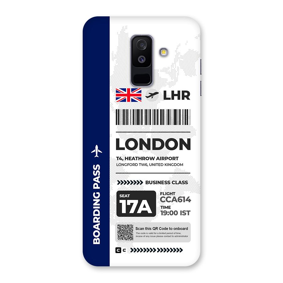 International Boarding Pass London Back Case for Galaxy A6 Plus