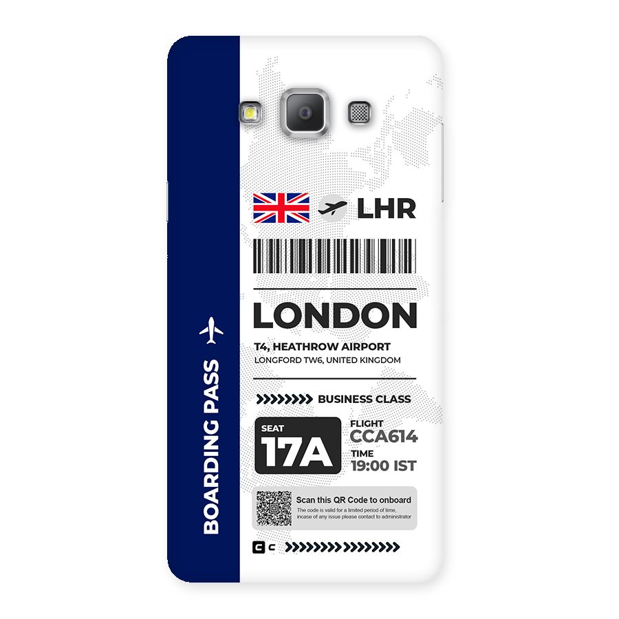 International Boarding Pass London Back Case for Galaxy A7