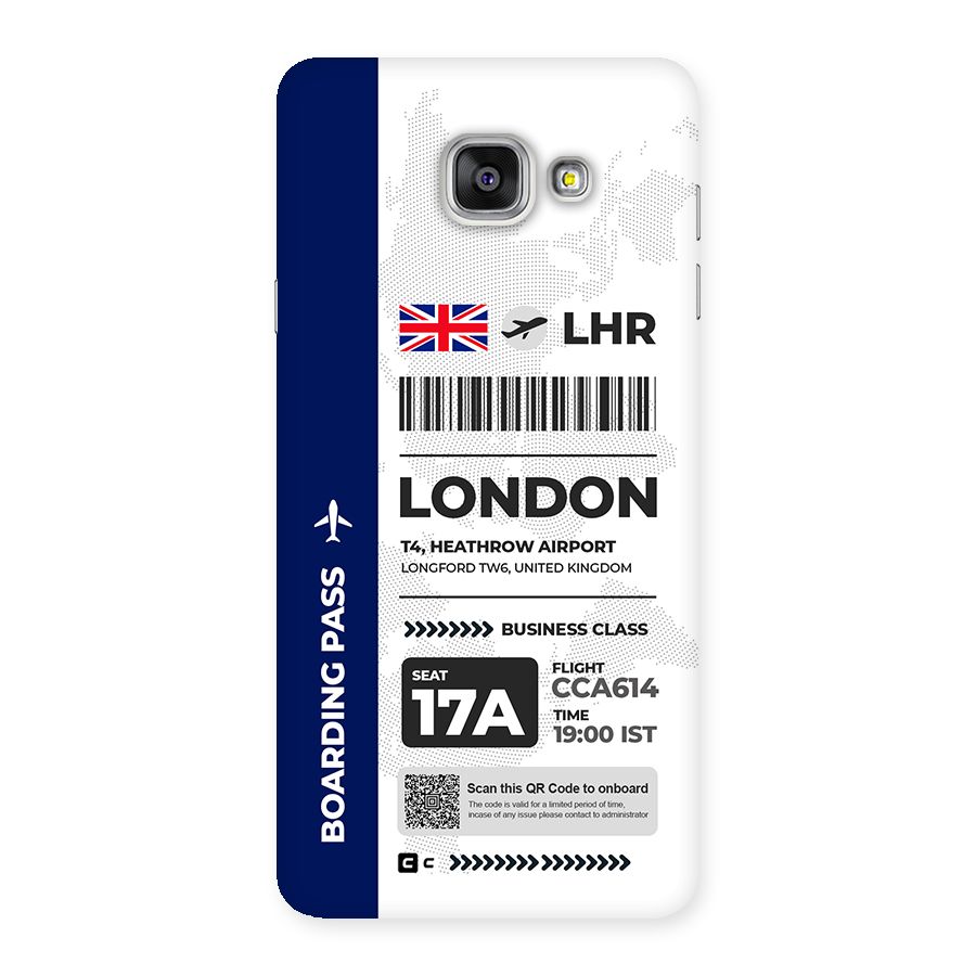 International Boarding Pass London Back Case for Galaxy A7 (2016)