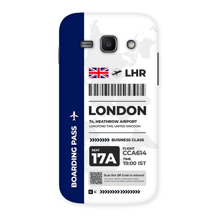 International Boarding Pass London Back Case for Galaxy Ace3
