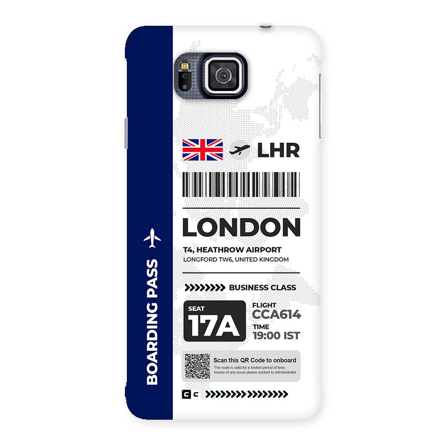 International Boarding Pass London Back Case for Galaxy Alpha