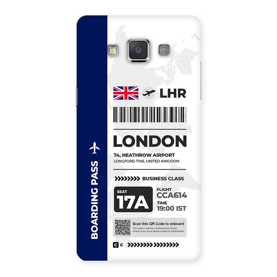 International Boarding Pass London Back Case for Galaxy Grand Max