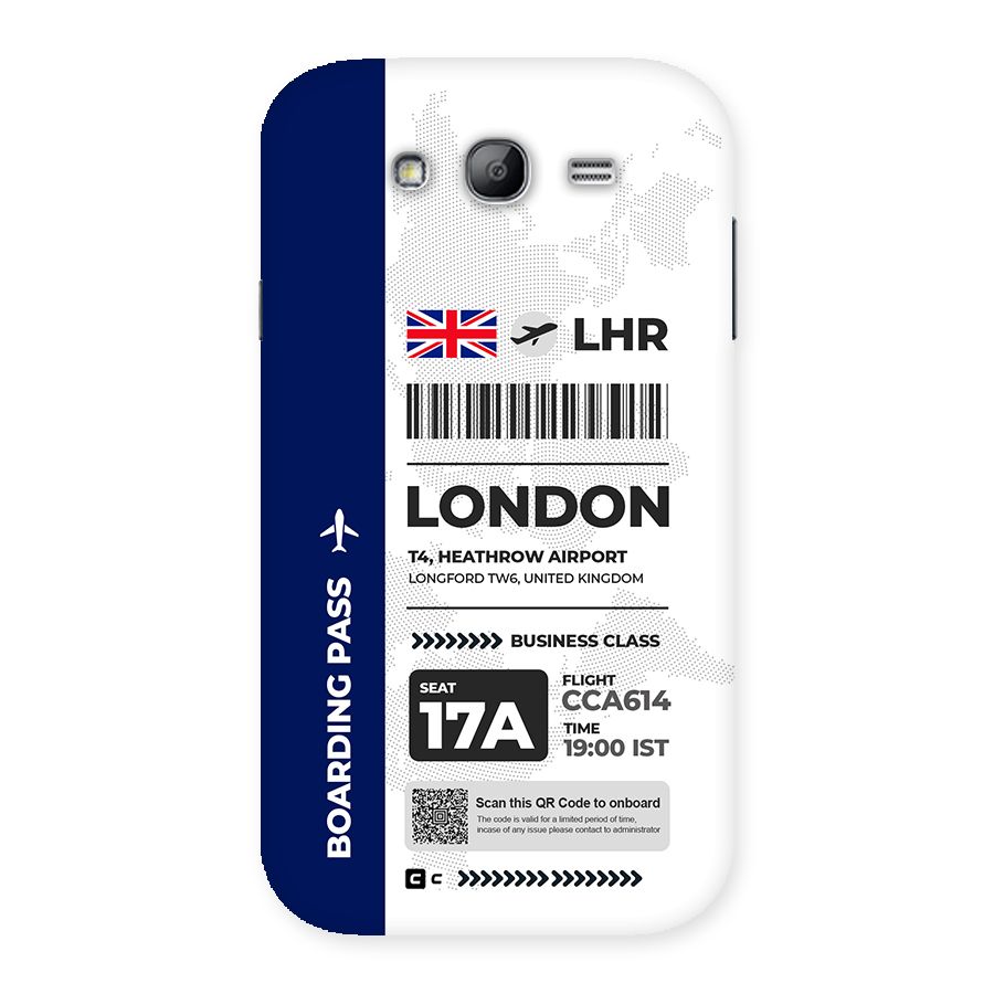International Boarding Pass London Back Case for Galaxy Grand Neo