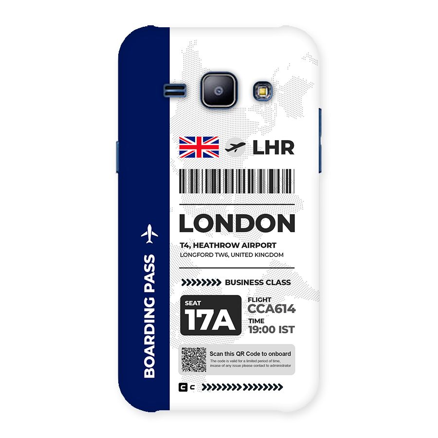 International Boarding Pass London Back Case for Galaxy J1