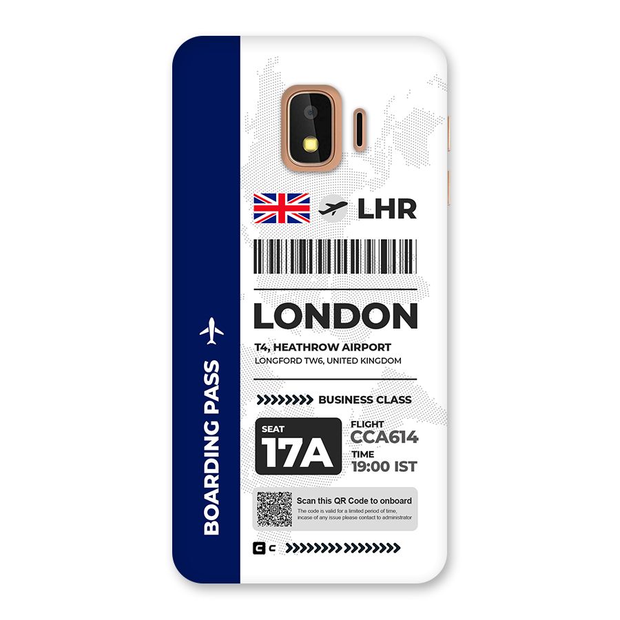 International Boarding Pass London Back Case for Galaxy J2 Core