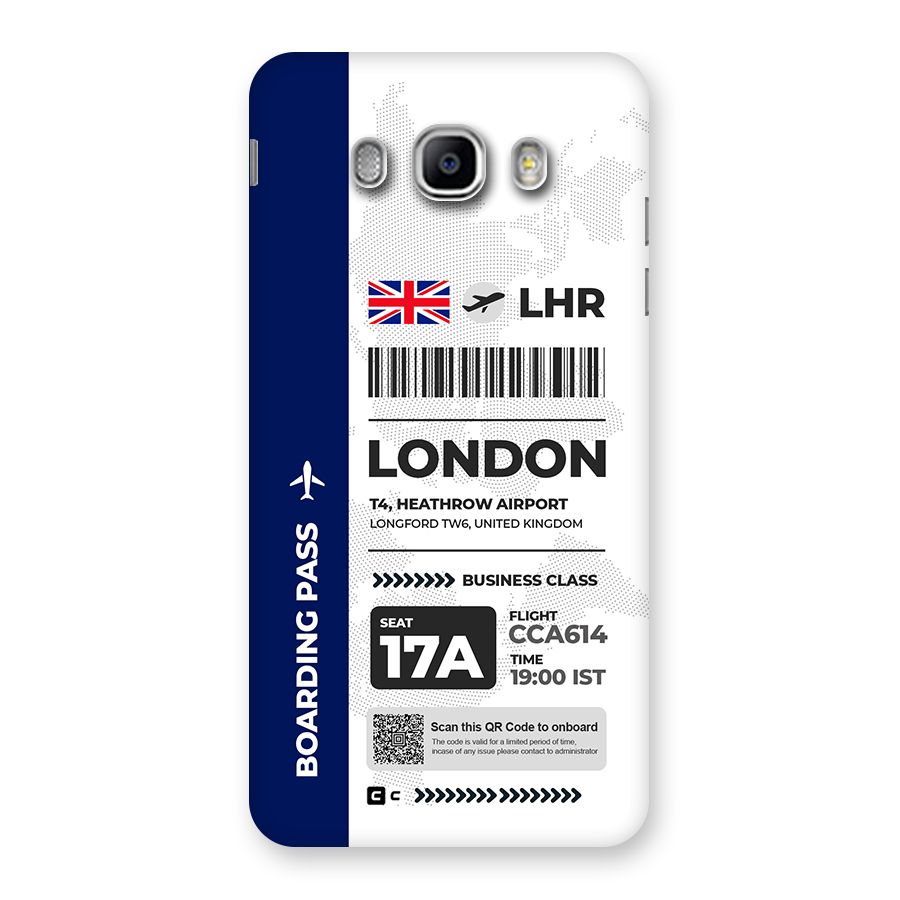International Boarding Pass London Back Case for Galaxy J5 2016