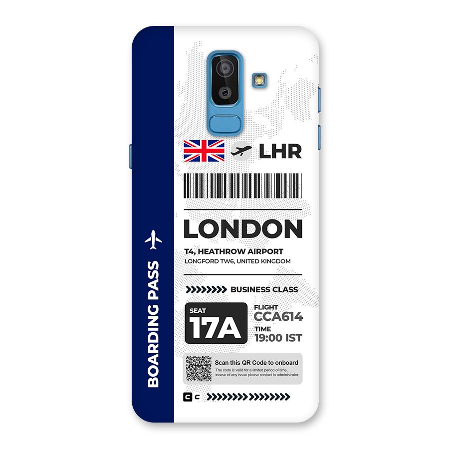 International Boarding Pass London Back Case for Galaxy J8