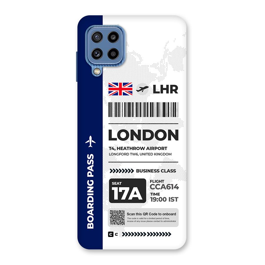 International Boarding Pass London Back Case for Galaxy M32