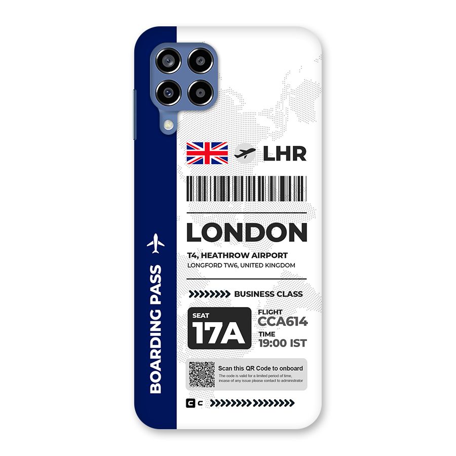 International Boarding Pass London Back Case for Galaxy M53 5G