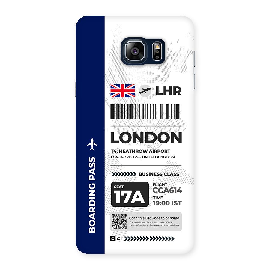 International Boarding Pass London Back Case for Galaxy Note 5