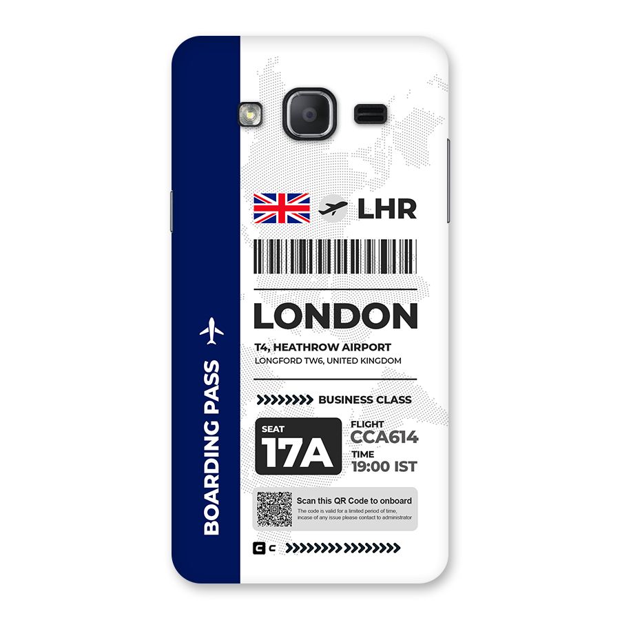 International Boarding Pass London Back Case for Galaxy On7 2015